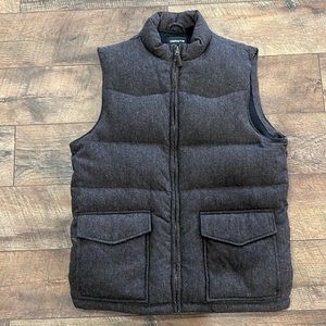 Men’s Wool/Polyester Lined Puffer Vest